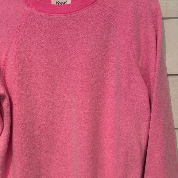 FEAT Clothing Blanket Blend Fleece Crew Pullover
Sweatshirt PINK S - Picture 7 of 11